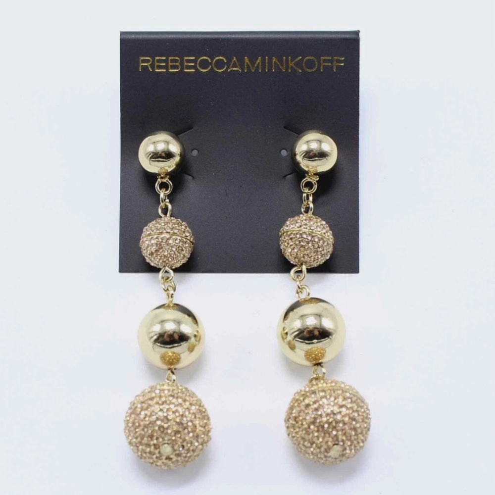 Rebecca Minkoff Gold Dangle Earrings